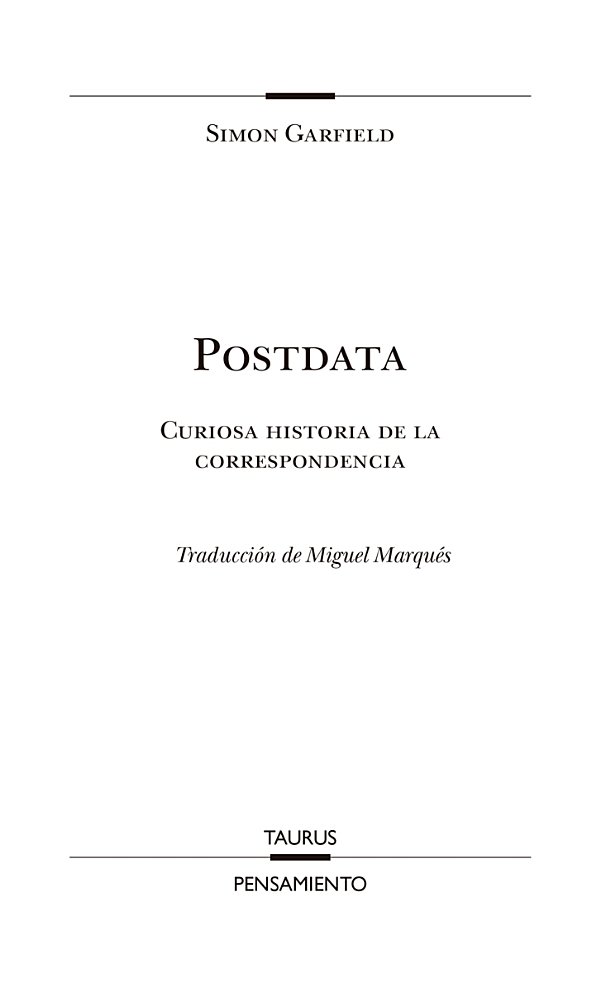 Postdata Curiosa historia de la correspondencia - image 1