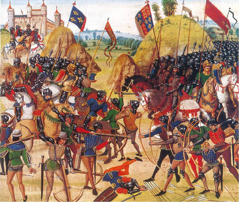 Batalla de Crézy Iluminación perteneciente a un manuscrito del siglo XIV - photo 3