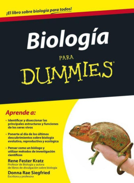 Rene Fester Kratz Biología para Dummies
