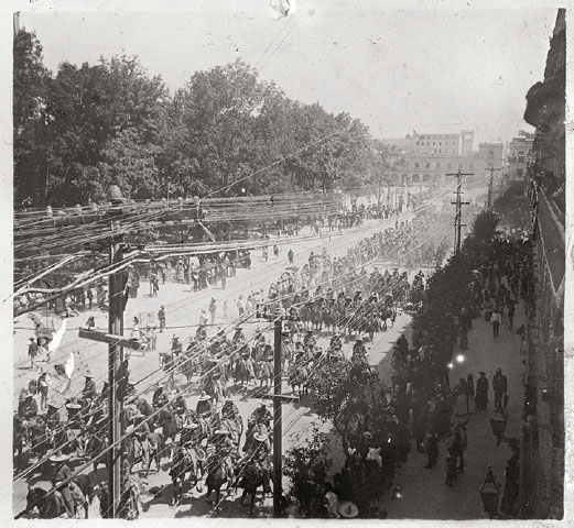 Desfile del 5 de mayo de 1913 Positivo estereoscópico en película de - photo 1