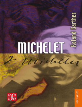 Roland Barthes - Michelet
