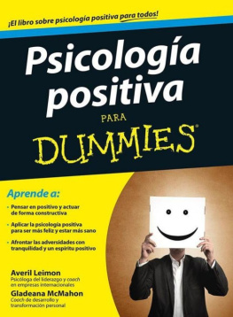 Averil Leimon - Psicología positiva para Dummies