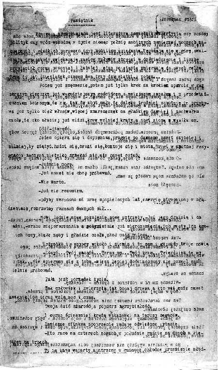 Primera página de la copia mecanografiada del diario de Korczak el único texto - photo 11