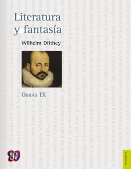 Wilhelm Dilthey Literatura y fantasía