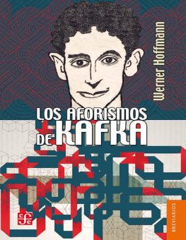 Werner Hoffman Los aforismos de Kafka