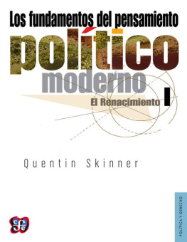 Quentin Skinner Los fundamentos del pensamiento político moderno, I El Renacimiento