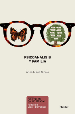 Anna Maria Nicolò Psicoanálisis y familia