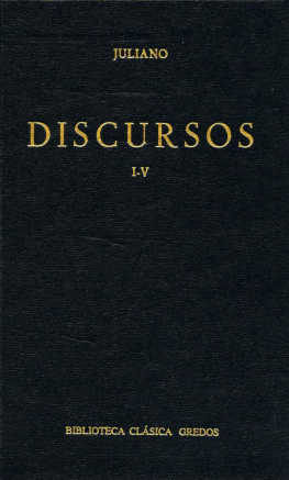 Juliano Discursos I-V (Biblioteca Clásica Gredos)