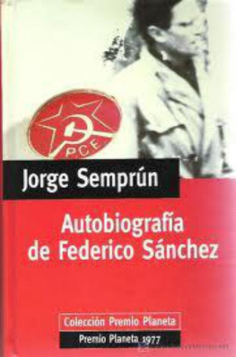 Semprun Jorge - Autobiografia De Federico Sanchez