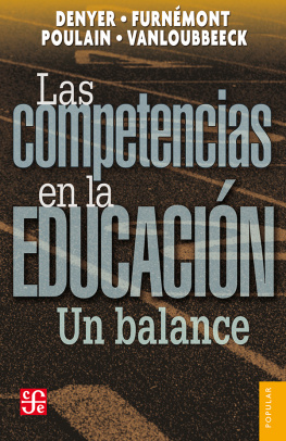 Monique Denyer - Las competencias en la educació