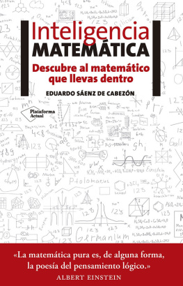 Eduardo Sáenz de Cabezó Inteligencia matemática