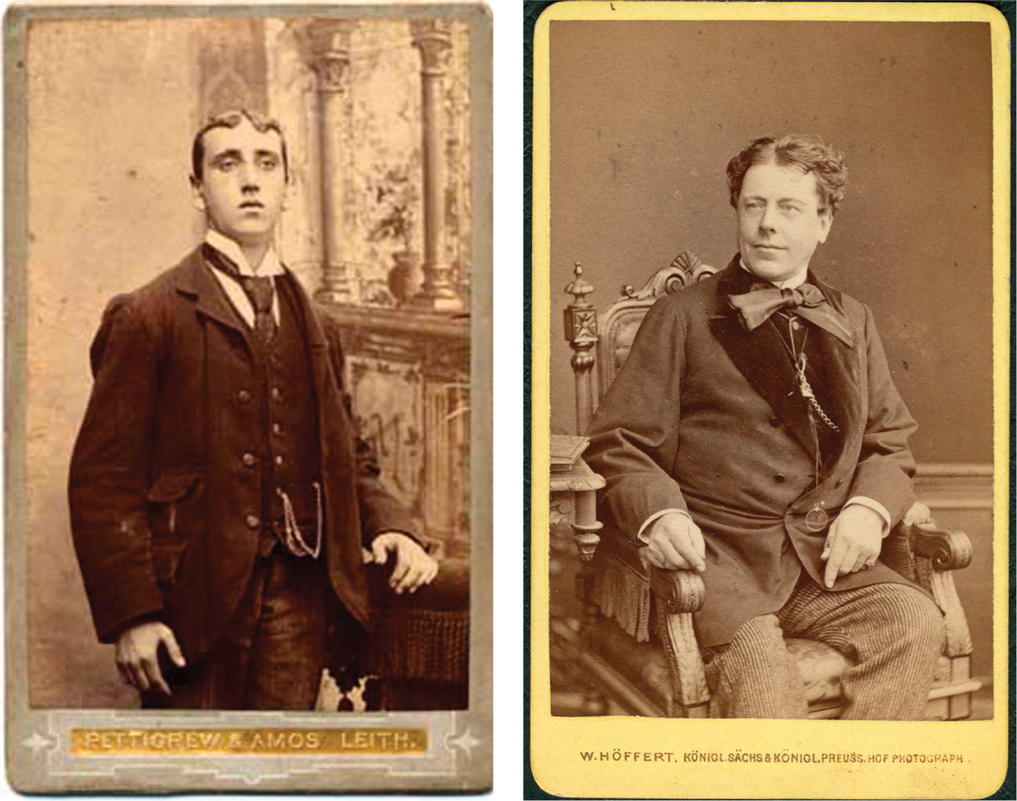 Dos ejemplos de carte de visite del siglo XIX una de las primeras formas de - photo 2