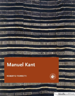 Roberto Torretti Manuel Kant: estudio sobre los fundamentos de la filosofía crítica