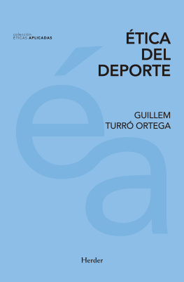 Guillem Turró - Ética del deporte