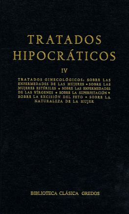 Varios Autores - Tratados hipocráticos IV (Biblioteca Clásica Gredos)