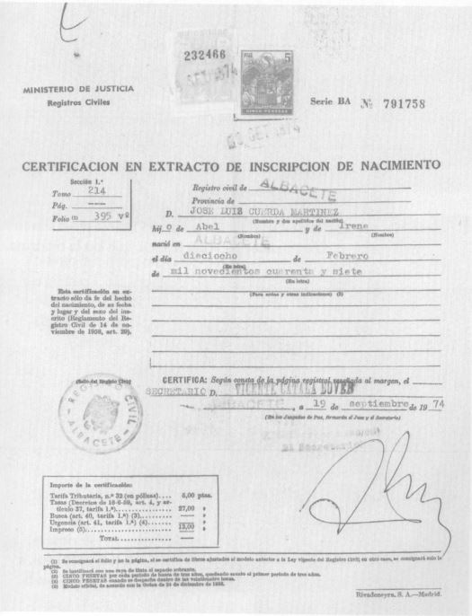 Si no llegan a hacer este certificado no nazco Somatén del Masegoso - photo 5