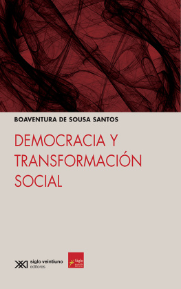 De Sousa Santos Boaventura Democracia Y Transformacion Social