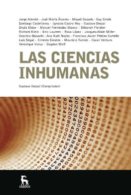 Gustavo Dessal Las ciencias inhumanas (ESCUELA LACANIANA)