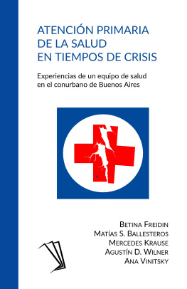 Betina Freidin Atenció primaria de la salud en tiempos de crisis