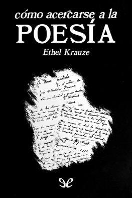 Ethel Krauze Cómo acercarse a la poesía