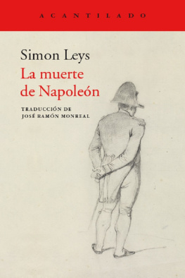 Simon Leys La muerte de Napoleó