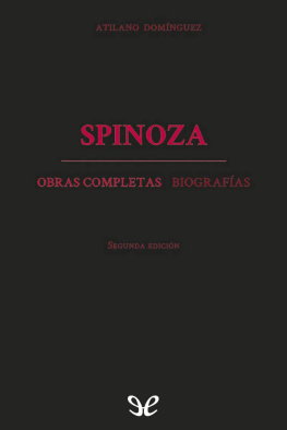 Spinoza - Obras completas y biografías