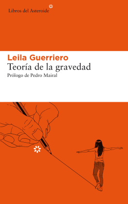 Leila Guerriero Teoría de la gravedad