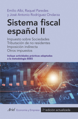 Emilio Albi Ibáñez Sistema fiscal español II