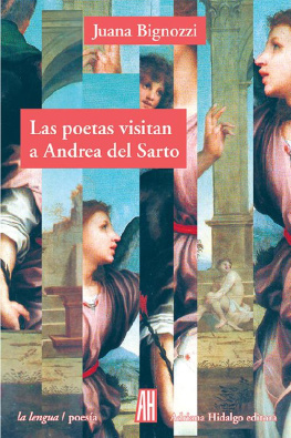 Juana Bignozzi Las poetas visitan a Andrea del Sarto
