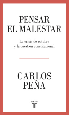 Carlos Peña - Pensar el malestar: La crisis de octubre y la cuestión constitucional