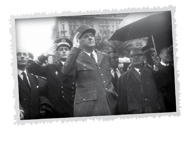 Charles de Gaulle rinde homenaje a José Artigas en la plaza Independencia - photo 7