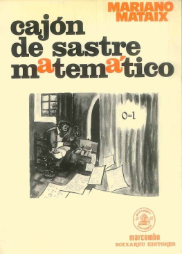 Mariano Mataix - Cajón de sastre matemático