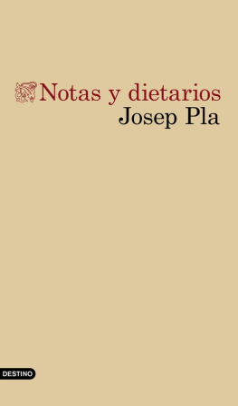 Josep Pla Notas y dietarios