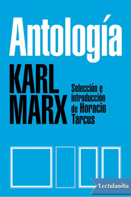 Karl Marx Antología