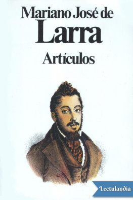 Mariano José de Larra Artículos