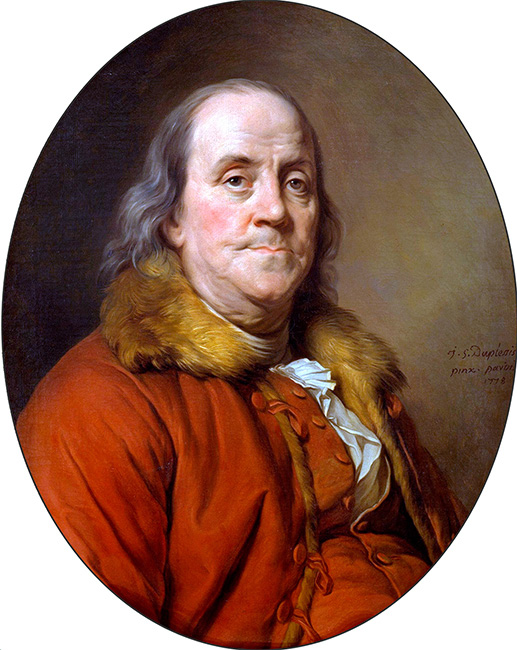 Retrato de Benjamin Franklin por Joseph-Siffred Duplessis 1778 BENJAMIN - photo 1