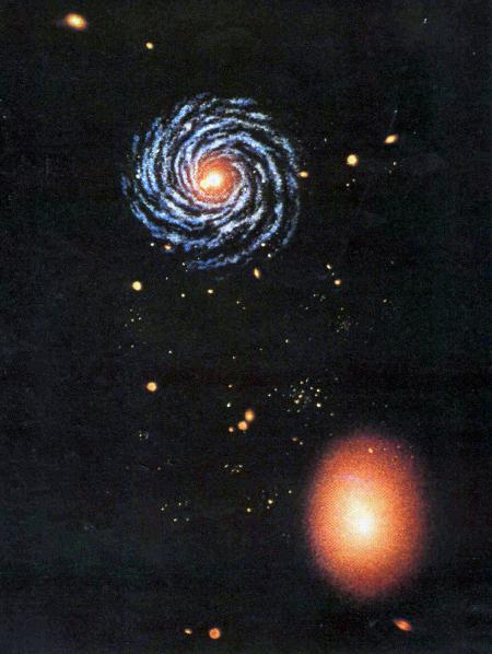 Un quasar en el interior de una galaxia elíptica gigante dominando un cúmulo - photo 2