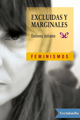 Dolores Juliano Excluidas y marginales