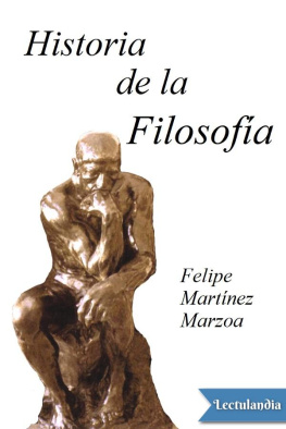Felipe Martínez Marzoa - Historia de la Filosofía