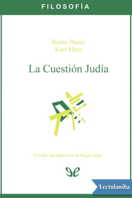 Bruno Bauer La cuestión judía