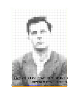 Ludwig Wittgenstein Tractatus philosophic