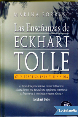 Marina Borruso - Las Enseñanzas de Eckhart Tolle