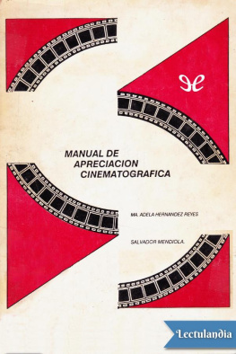 Salvador Mendiola Manual de apreciación cinematográfica