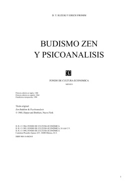 Erich Fromm Budismo zen y Psicoanalis