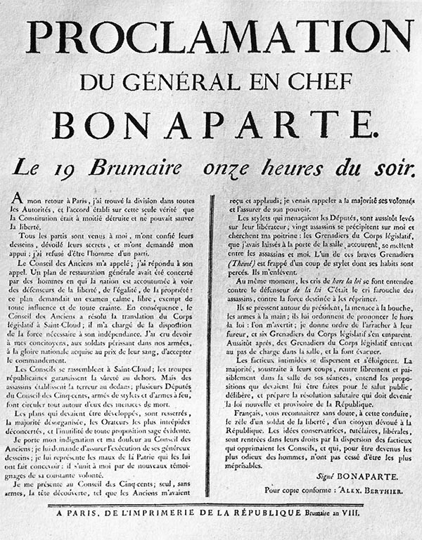 Proclama de Napoleón Bonaparte el 19 Brumario Prólogo El último Emperador de - photo 1