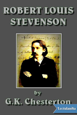 Gilbert Keith Chesterton Robert Louis Stevenson