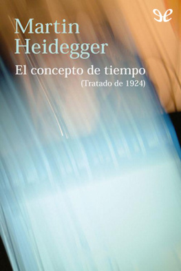 Martin Heidegger - El concepto de tiempo