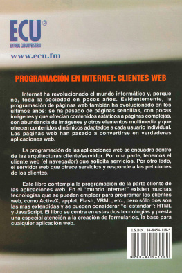 Sergio Luján Programación en Internet: Clientes Web