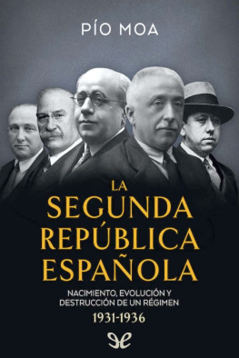 Pío Moa La Segunda República Española