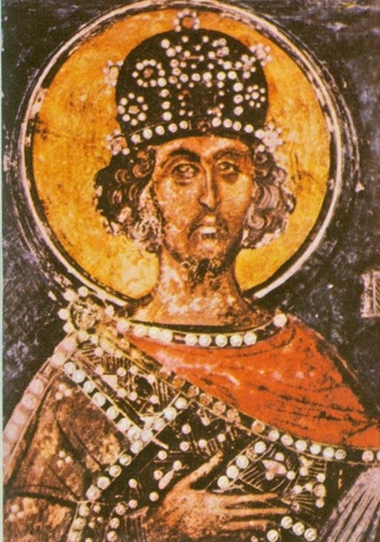 El emperador Constantino tabla búlgara medieval Encuentro del papa - photo 4